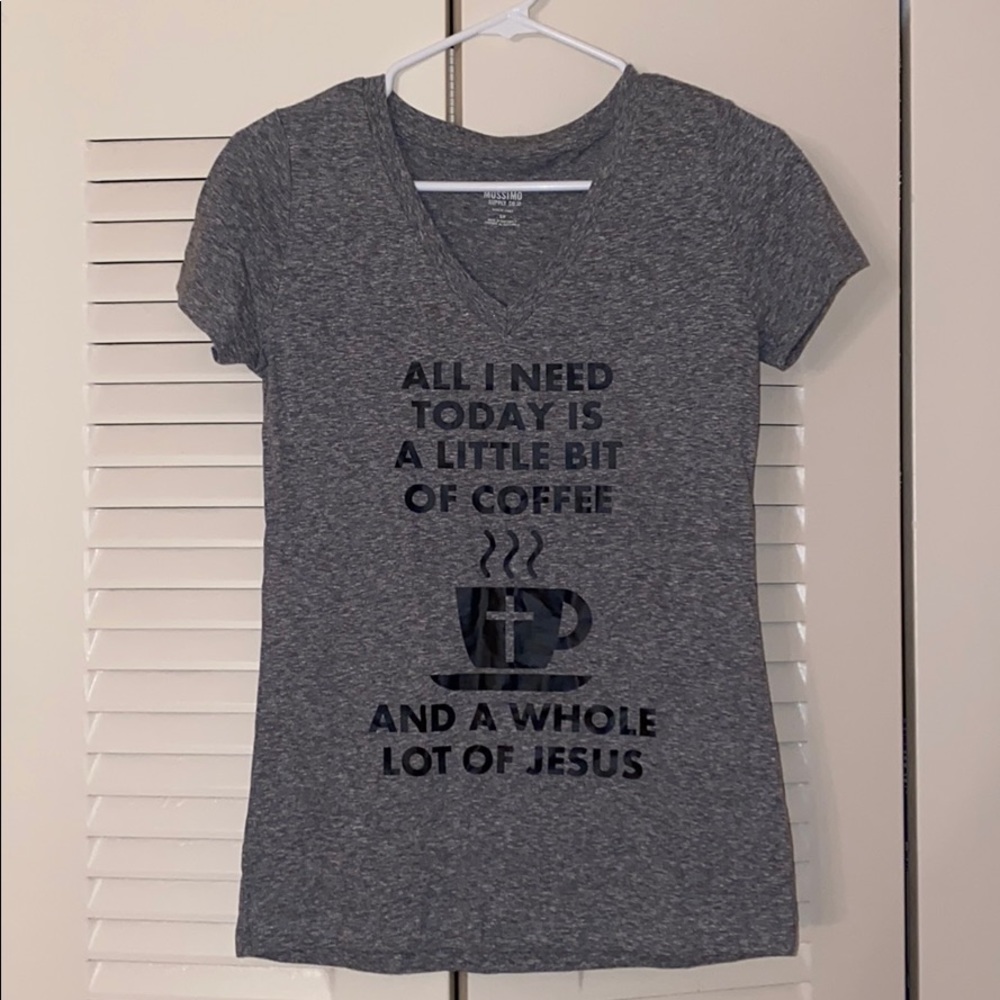 GRAY COFFEE AND JESUS TSHIRT ☕️